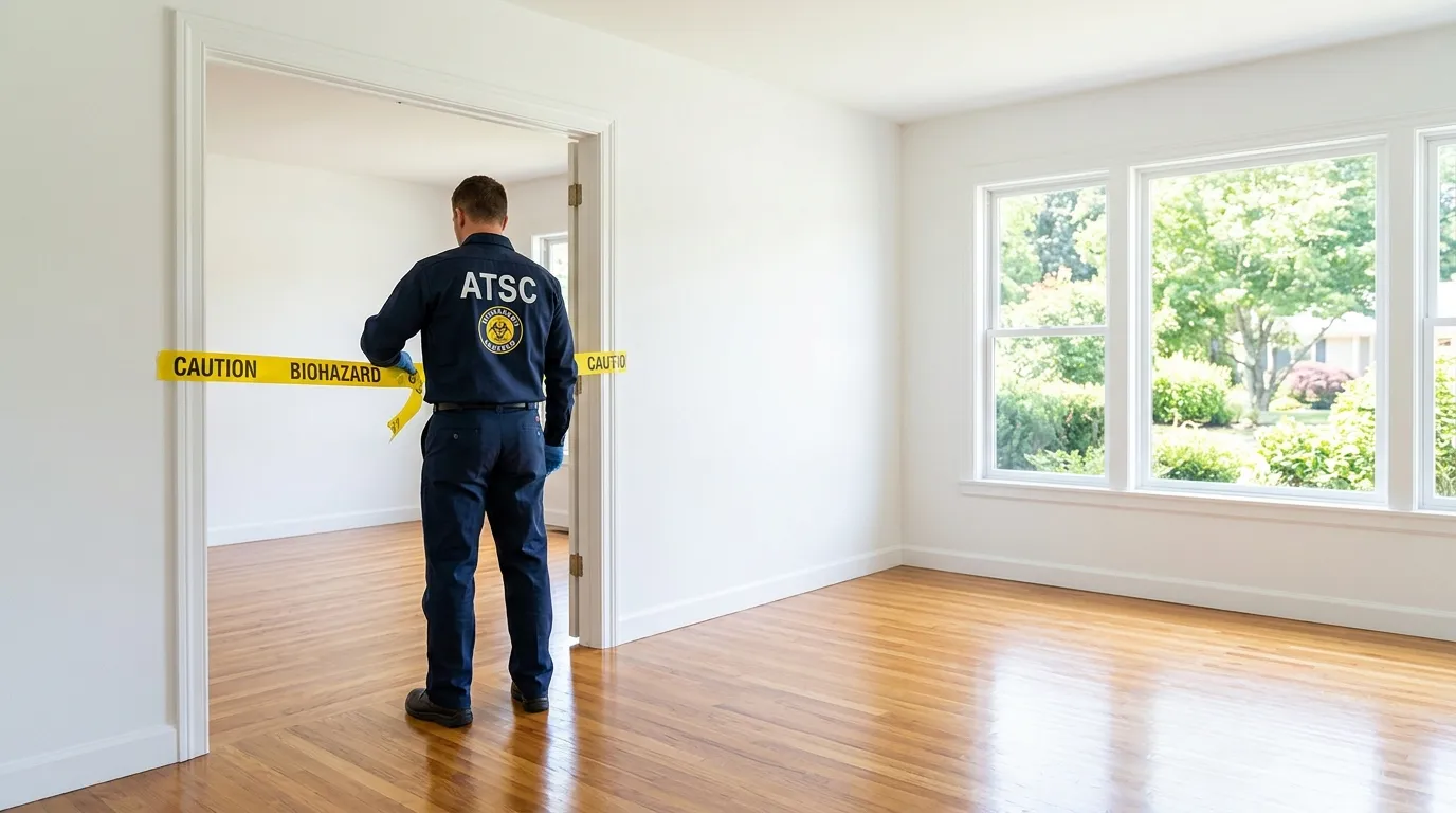 Certified biohazard cleanup crew performing Trauma Scene Cleanup in Vero Beach